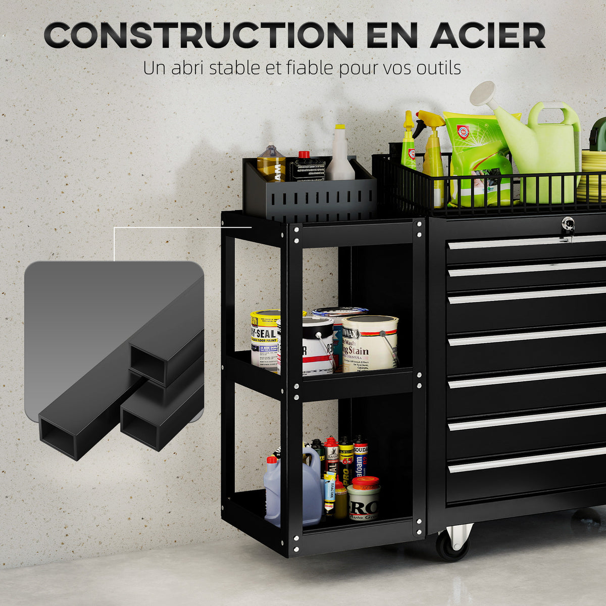 Servante 7 tiroirs - en situation