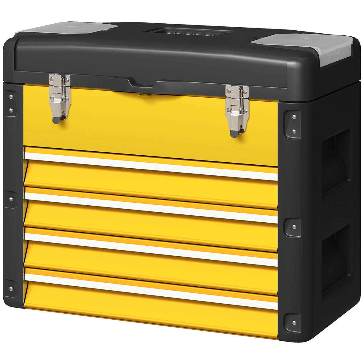 Boîte à outils 4 tiroirs jaune