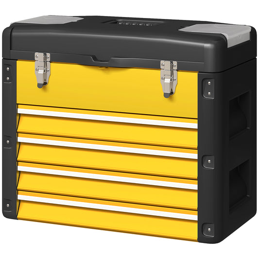 Boîte à outils 4 tiroirs jaune