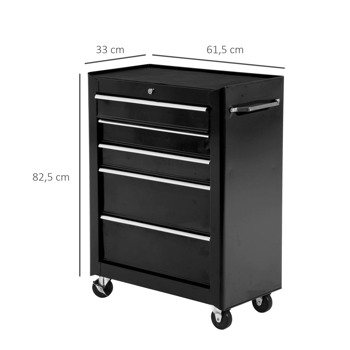 Chariot 5 tiroirs - tapis EVA