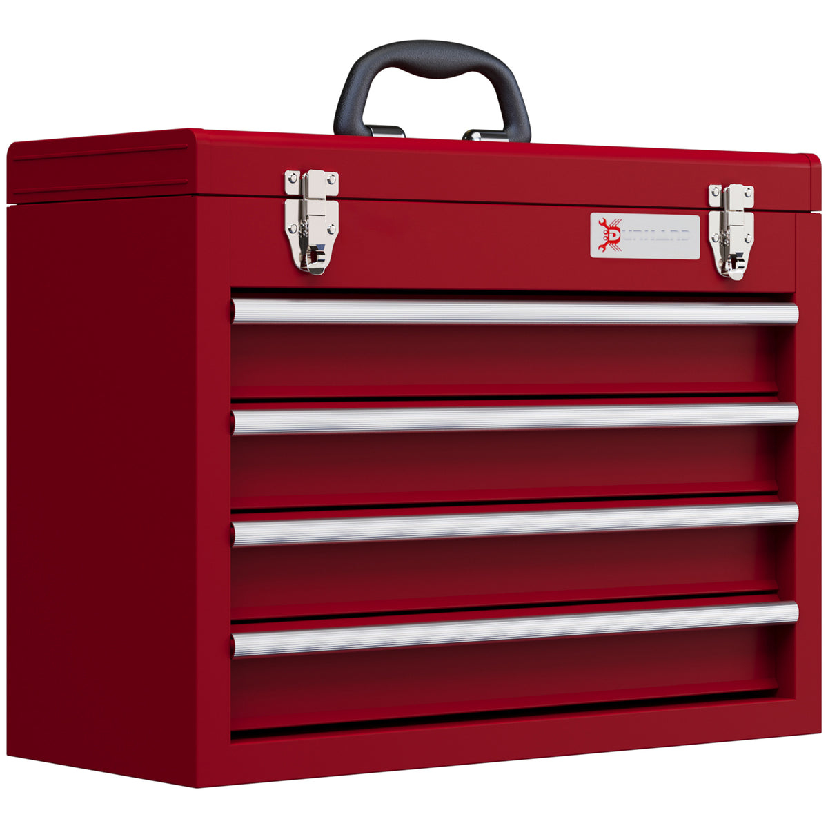 Boîte à outils 4 tiroirs rouge