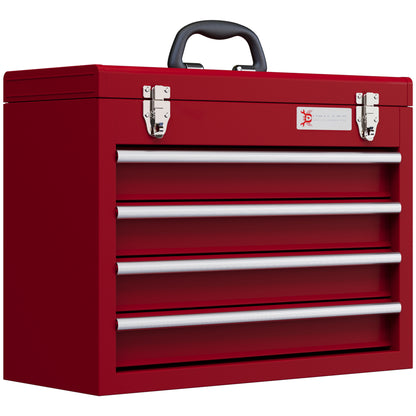 Boîte à outils 4 tiroirs rouge