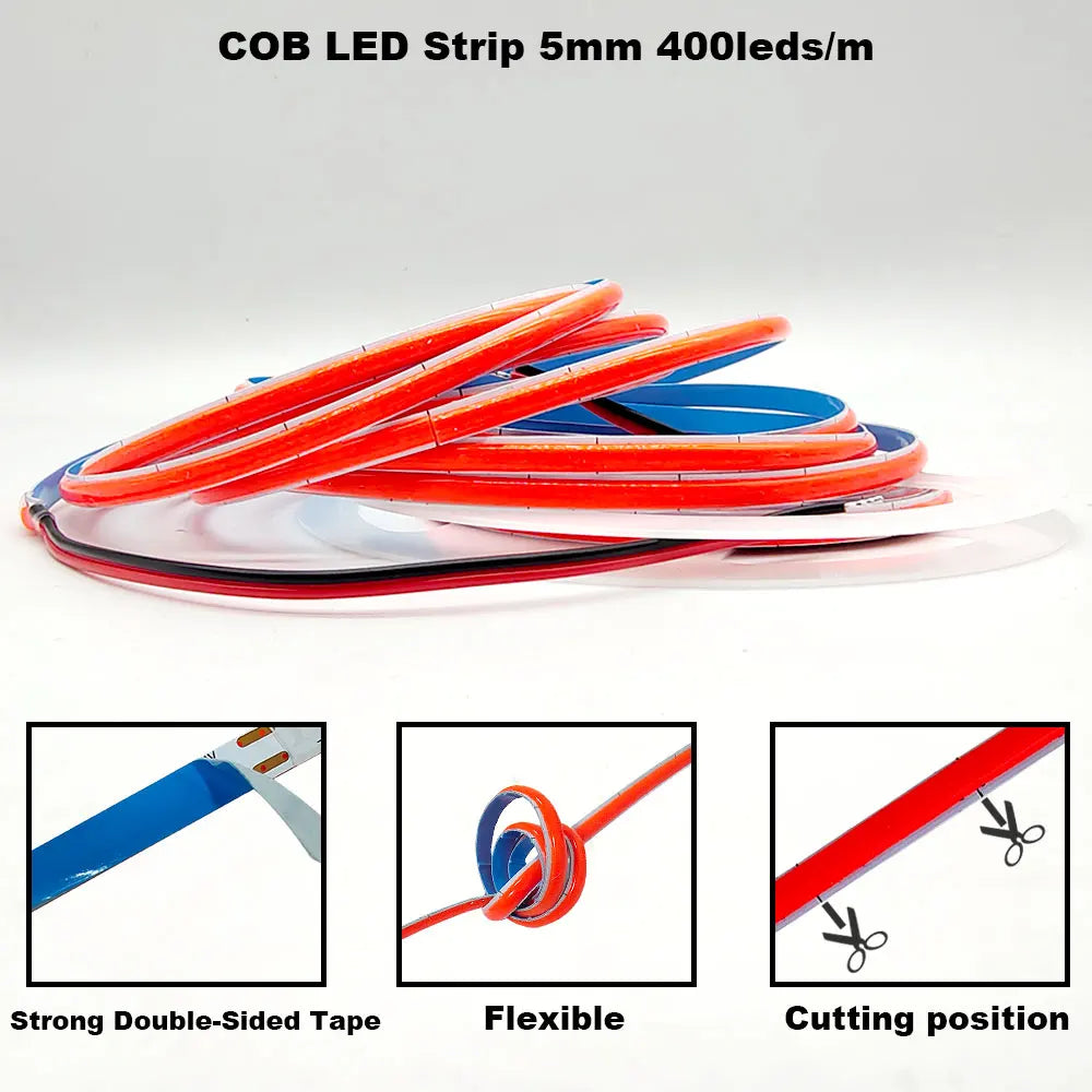 Bande LED COB 12V - flexible
