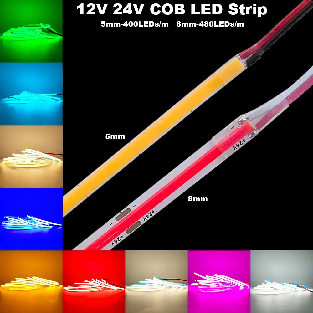 Bande LED COB 12V RGB BricoDock
