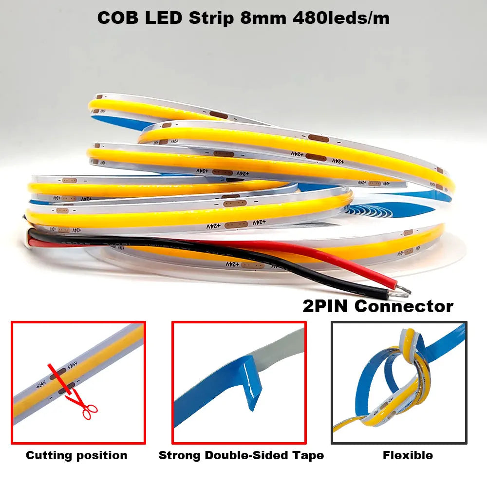 Bande LED COB 12V - couleurs