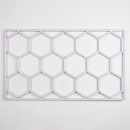 Éclairage LED hexagonal 14 modules avec cadre