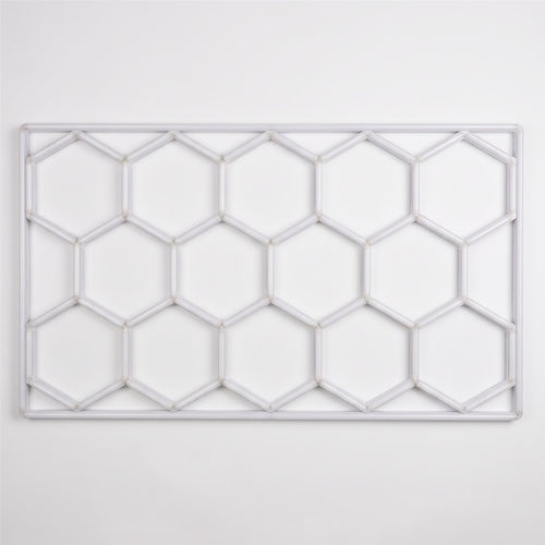 Éclairage LED hexagonal 14 modules avec cadre