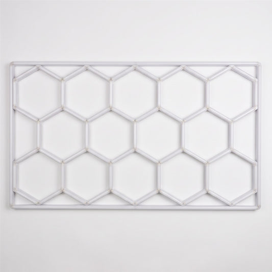 Éclairage LED hexagonal 14 modules avec cadre