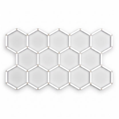 Éclairage LED hexagonal 14 modules