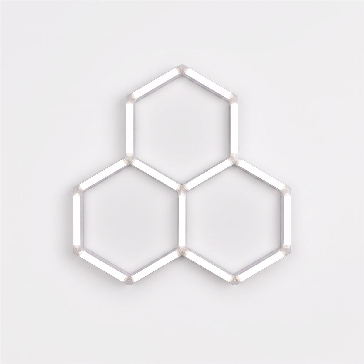 Éclairage LED hexagonal 3 hexagones