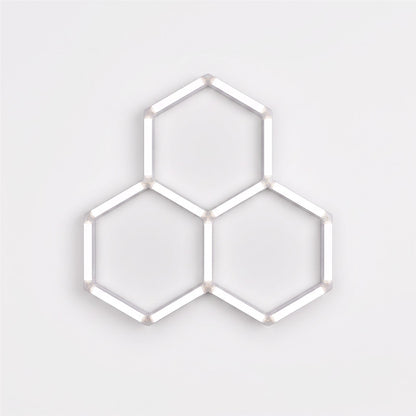 Éclairage LED hexagonal 3 hexagones