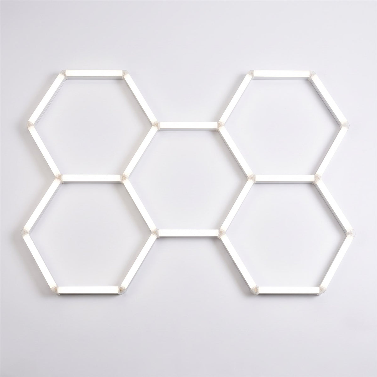 Éclairage LED hexagonal 5 hexagones