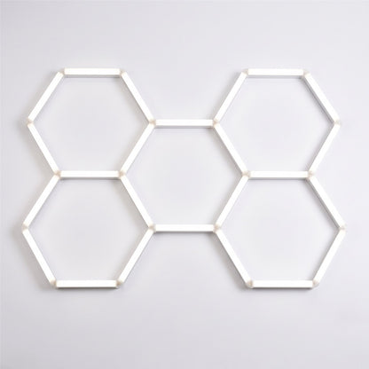 Éclairage LED hexagonal 5 hexagones