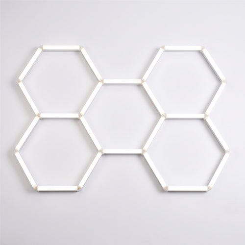 Éclairage LED hexagonal 5 hexagones