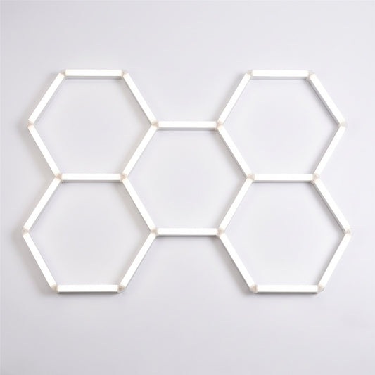 Éclairage LED hexagonal 5 hexagones