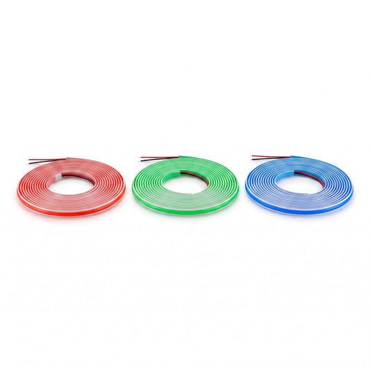 Bande LED COB 12V en rouge, vert et bleu