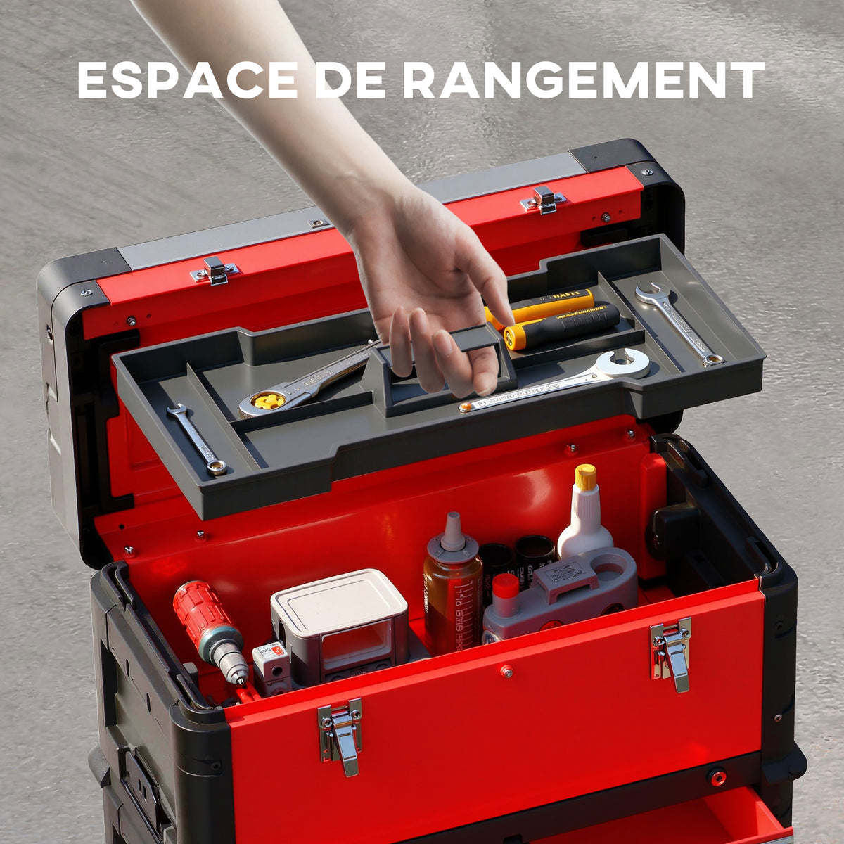 Plateau amovible de la boîte supérieure
